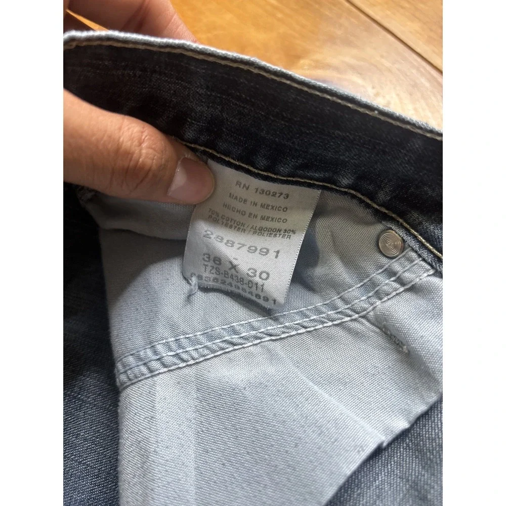Lee Men's Carpenter Jeans Size 36x30 Blue Denim Relaxed Fit Work Utility